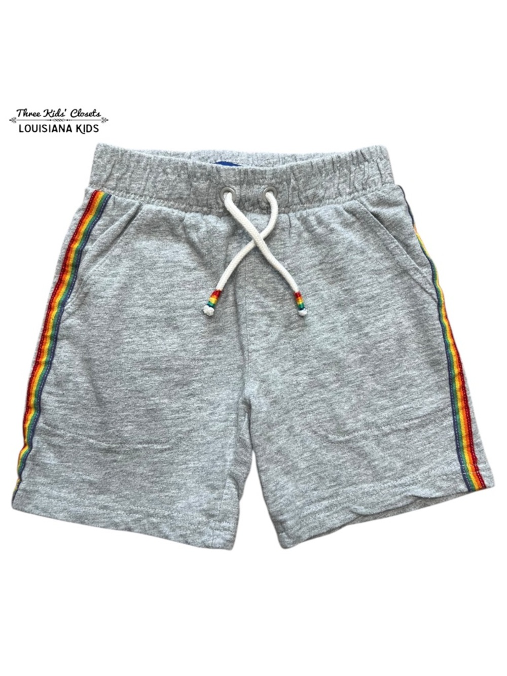 Little Bird By Jools Oliver 2-3Y Retro Rainbow Stripe Athletic Shorts